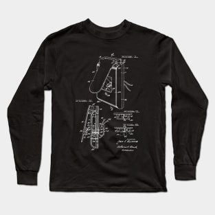 Fire Alarm Vintage Patent Drawing Funny Novelty Long Sleeve T-Shirt